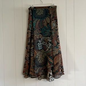 Cold water Creek printed skirt